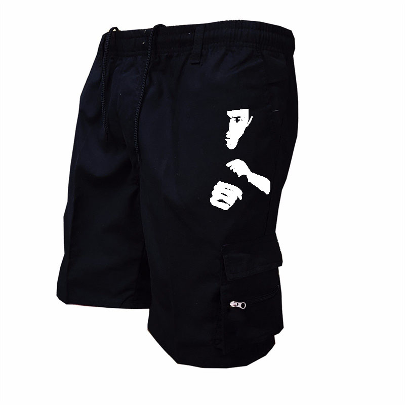 Mens Fashion Cargo Pants - Modne szorty robocze z nadrukiem Męskie