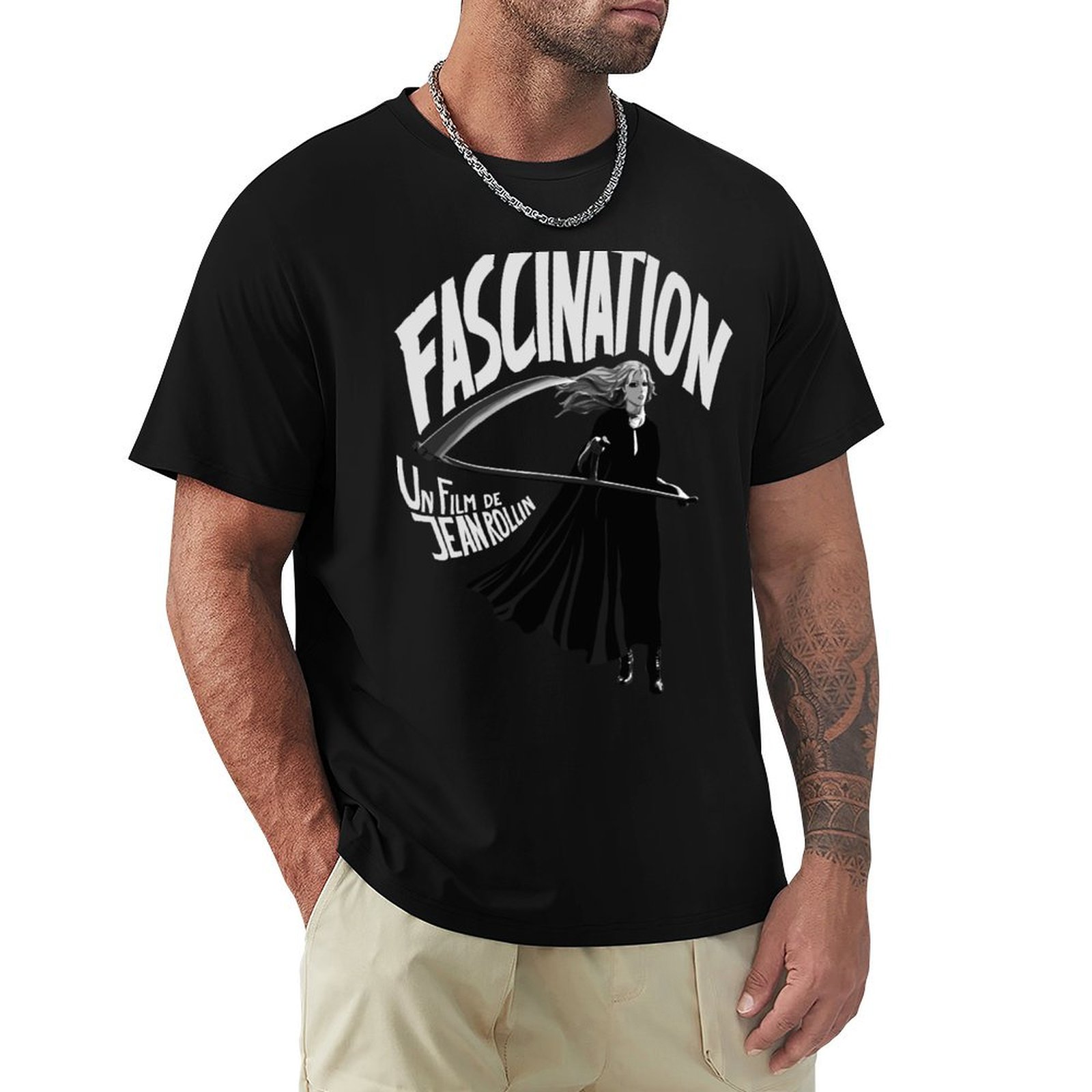 Jeans Shirt Fashion For Men - Koszulka Fascination Jean Rollin – modna,