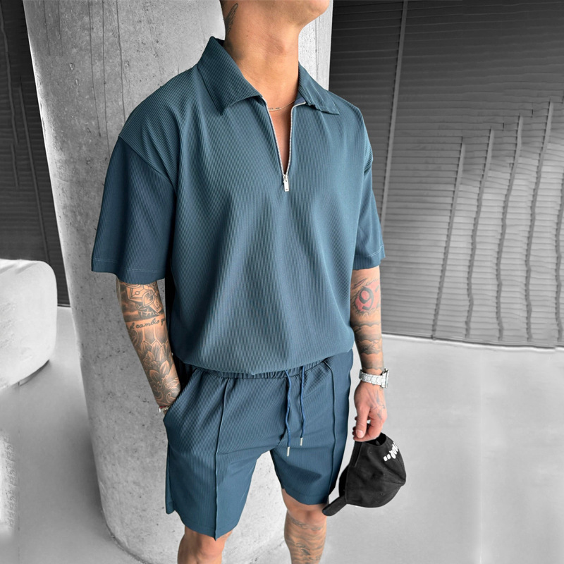 Men'S Fashion Color - Męskie amerykańskie komplety na lato 2026,
