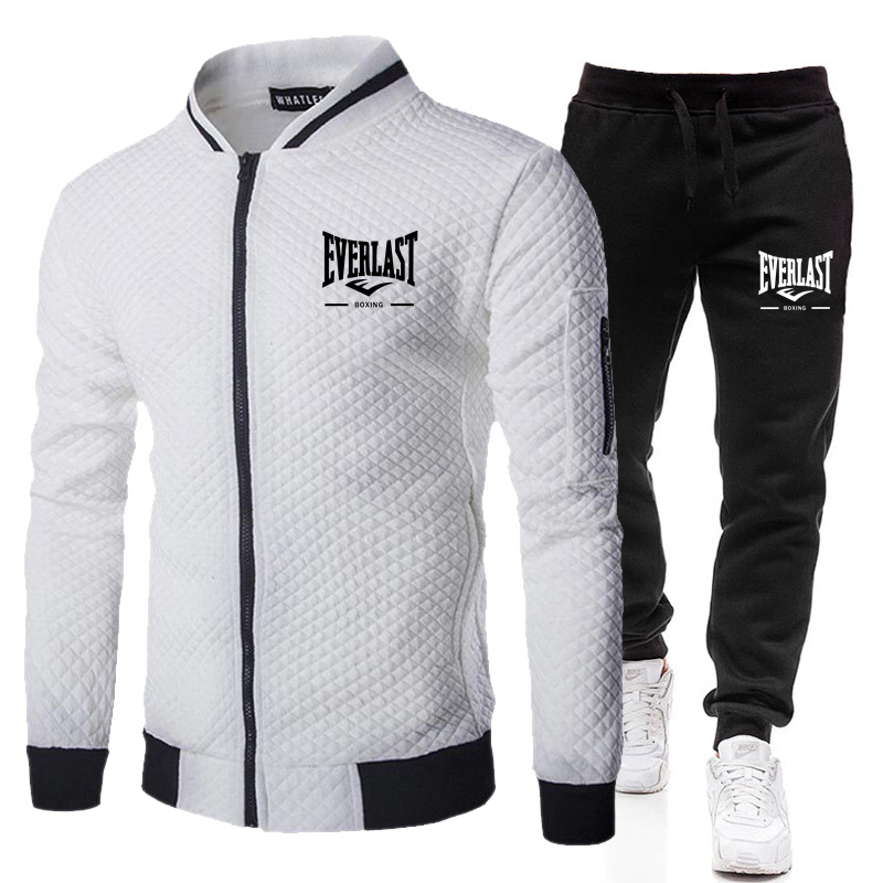 Mens Fashion Casual Outfits - EVERLAST BOXING Wiosenno-Jesienny Męski Zestaw Ubrań