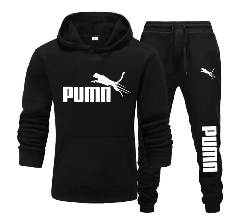 Mens Fashion Casual Outfits - Nowy męski zestaw z kapturem (bluza