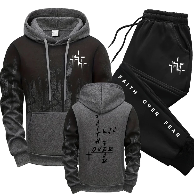 Mens Fashion Casual Outfits - Jesienno-zimowy, codzienny, sportowy strój do biegania