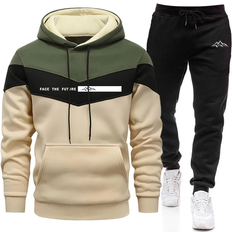 Mens Fashion Casual Outfits - Dres męski, modny, casualowy, z kapturem,