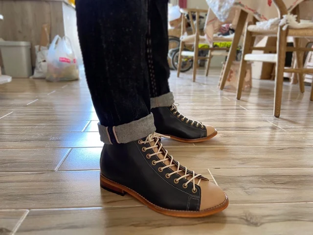 Men Fashion Vintage - Męskie buty robocze z wysoką cholewką,