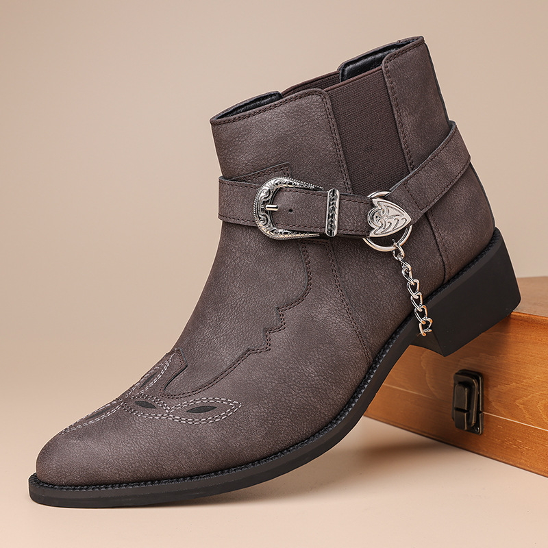 Men Fashion Vintage - Modne Nowe Markowe Retro Męskie Kowbojki