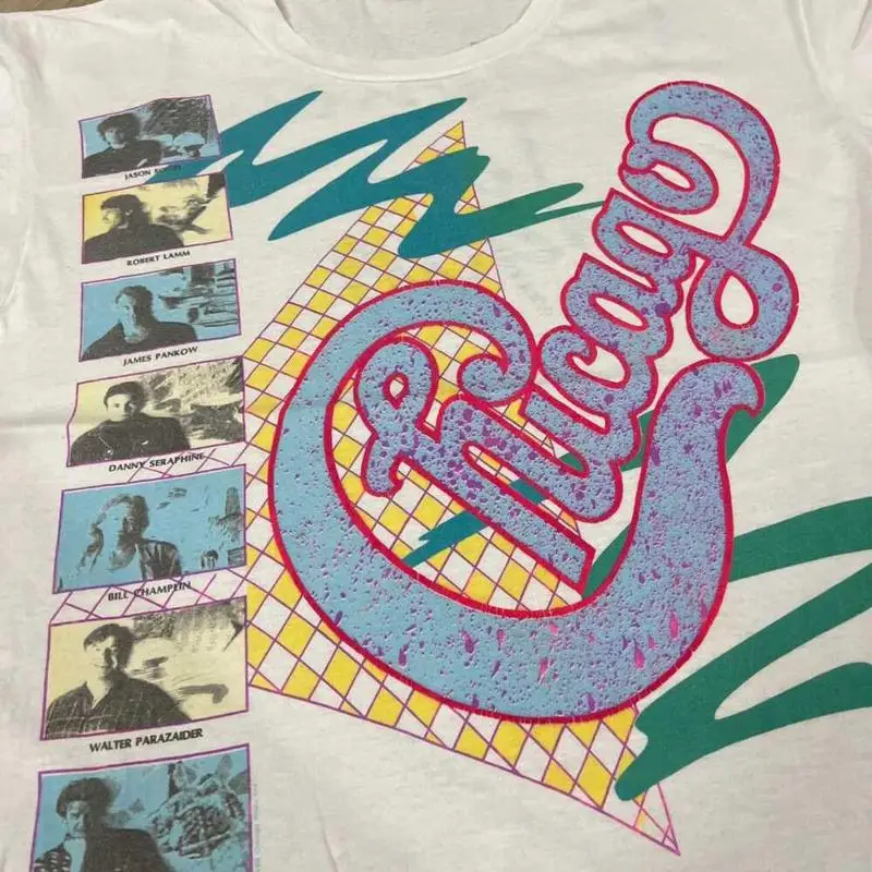 Men'S Fashion From The 80S - Koszulka Vtg 80S Chicago Band z