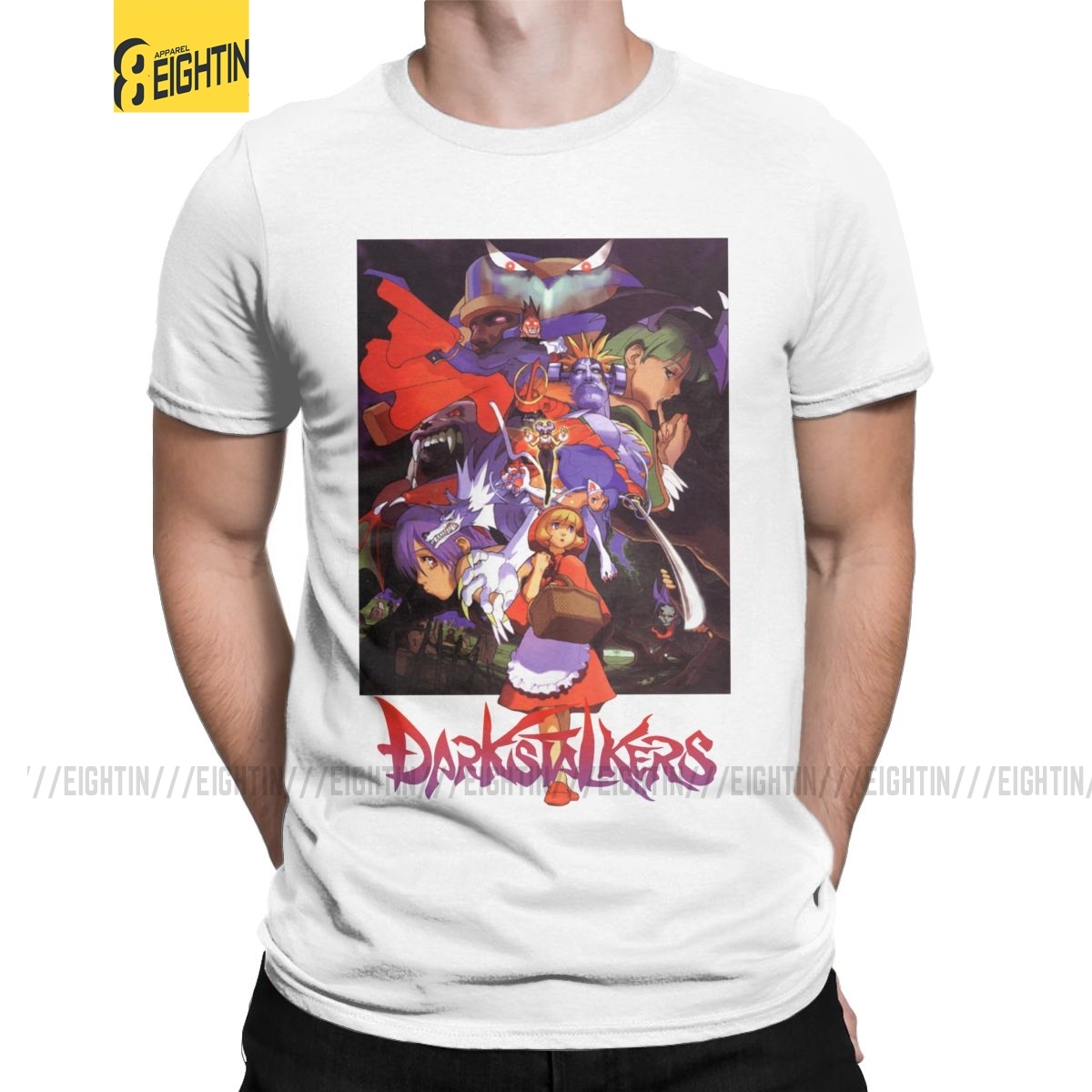 Men'S Fashion From The 80S - Darkstalkers Vampire Savior t-shirty męskie bawełniane