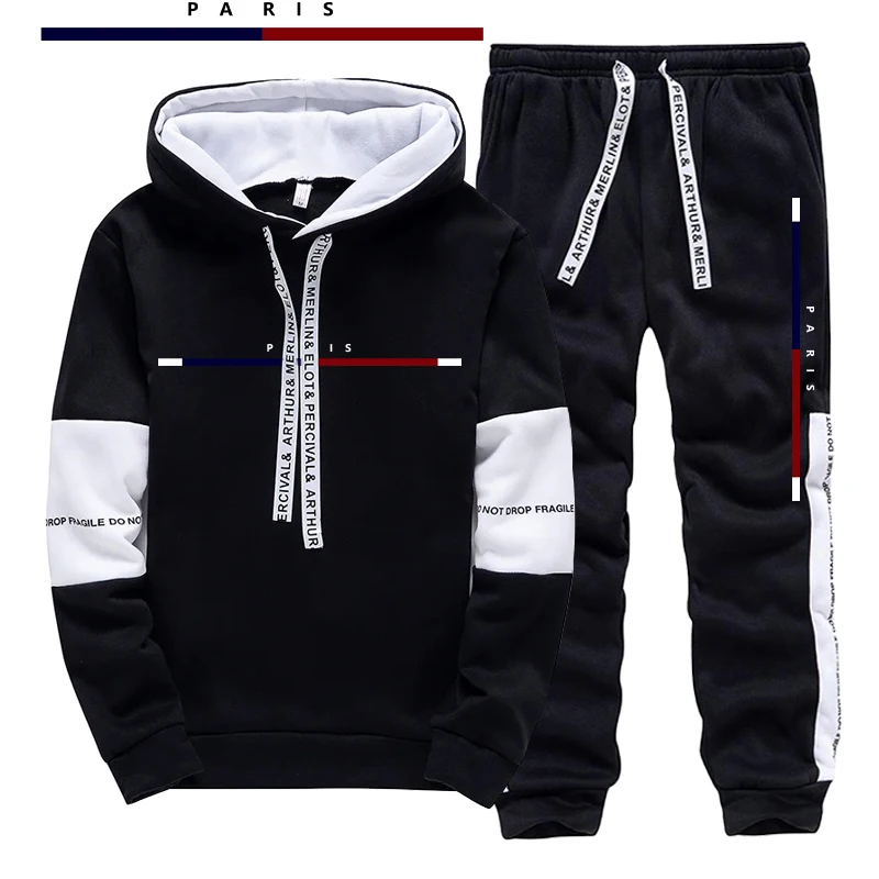 Mens Fashion Casual Outfits - Męski zestaw z nadrukiem w stylu