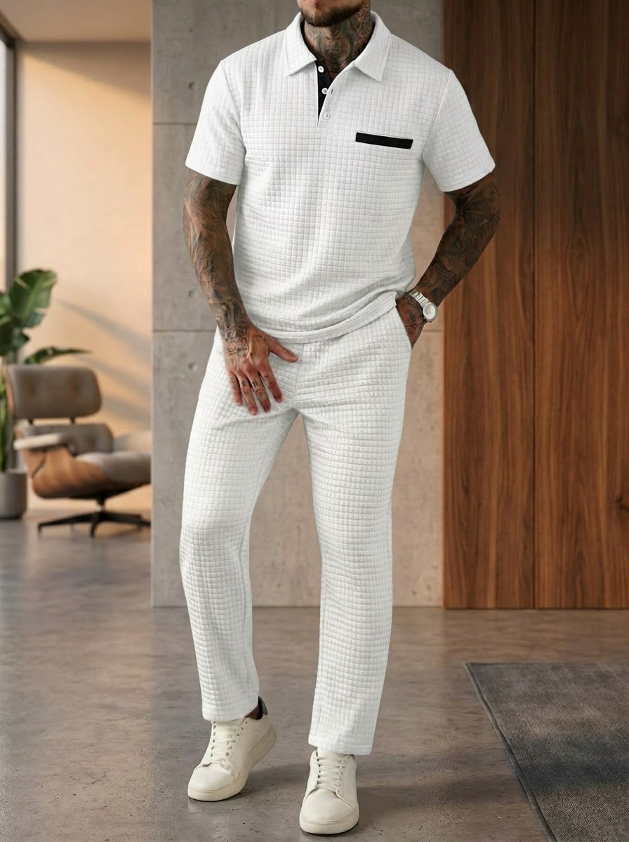 Letnia nowa męska moda, koszul – Men'S Fashion Color recenzja i cena