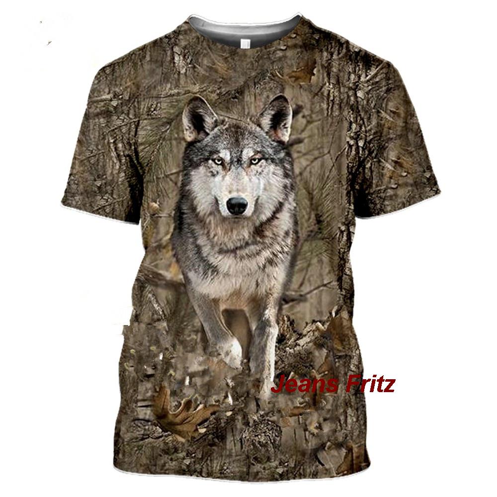 2023 kamuflaż zwierzęta myśliw – Jeans Shirt Fashion For Men recenzja i cena
