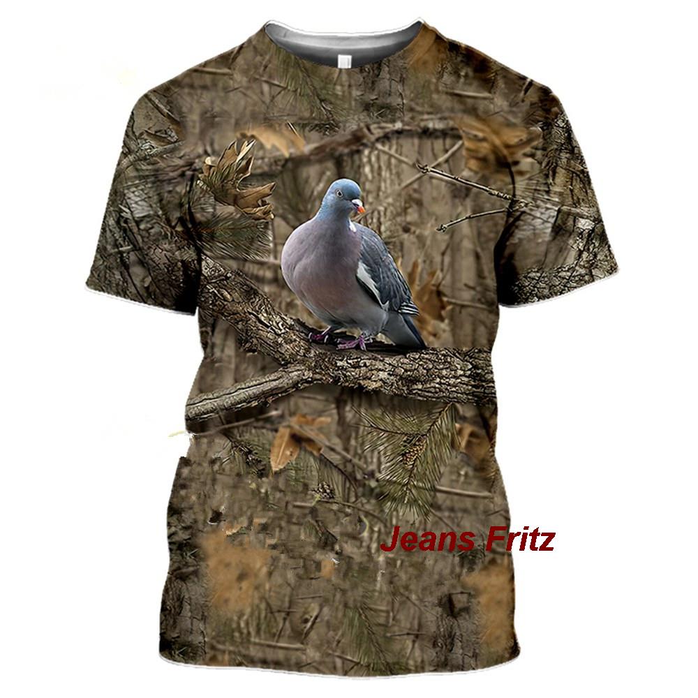 2023 kamuflaż zwierzęta myśliw – Jeans Shirt Fashion For Men recenzja i cena