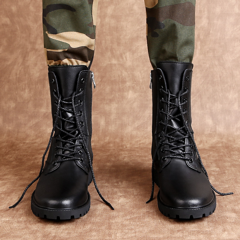 Męskie skórzane buty bojowe do – Mens Fashion Combat Boots recenzja i cena