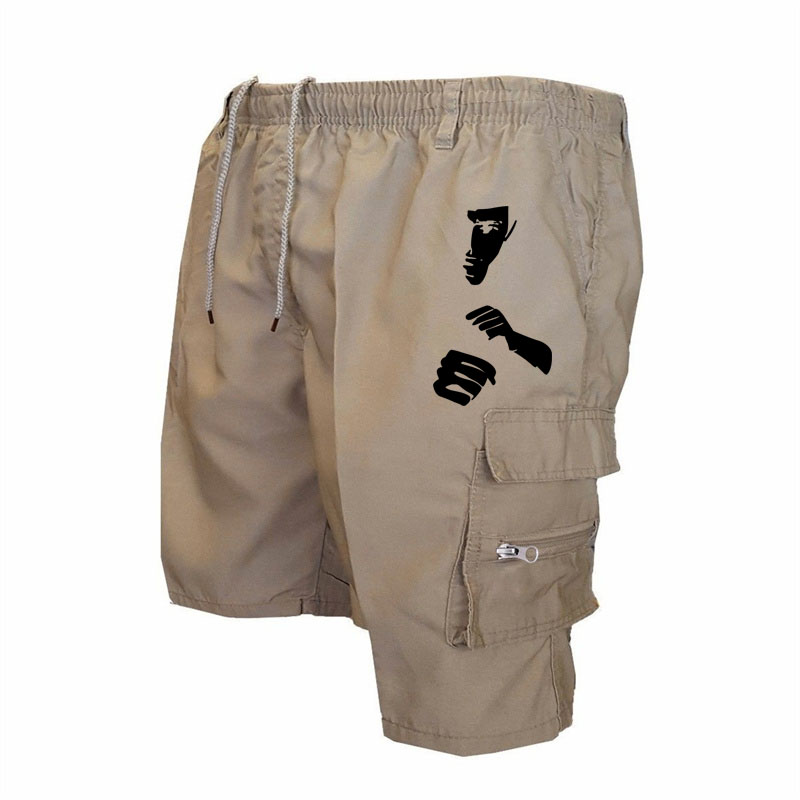 Modne szorty robocze z nadruki – Mens Fashion Cargo Pants recenzja i cena