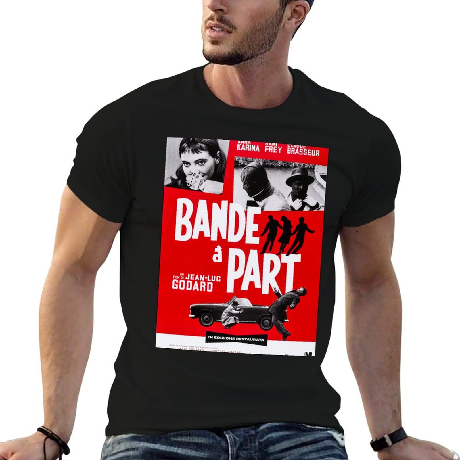 Bande A Part - Jean-Luc Godard – Jeans Shirt Fashion For Men recenzja i cena