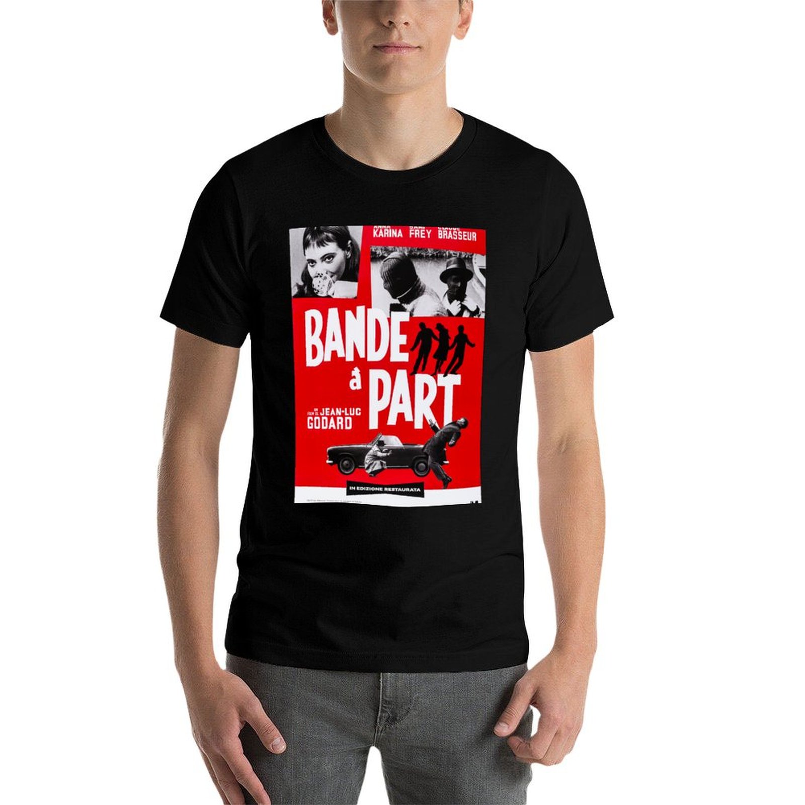 Bande A Part - Jean-Luc Godard – Jeans Shirt Fashion For Men recenzja i cena