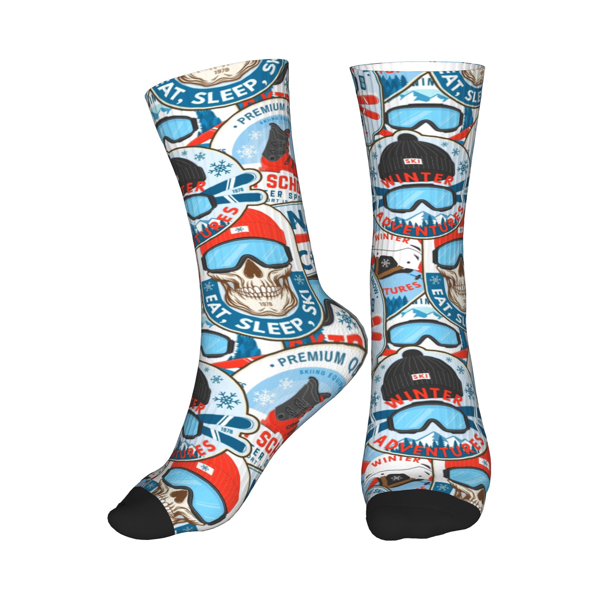 Skarpetki Vintage Red Blue Ski – Men Fashion Vintage recenzja i cena