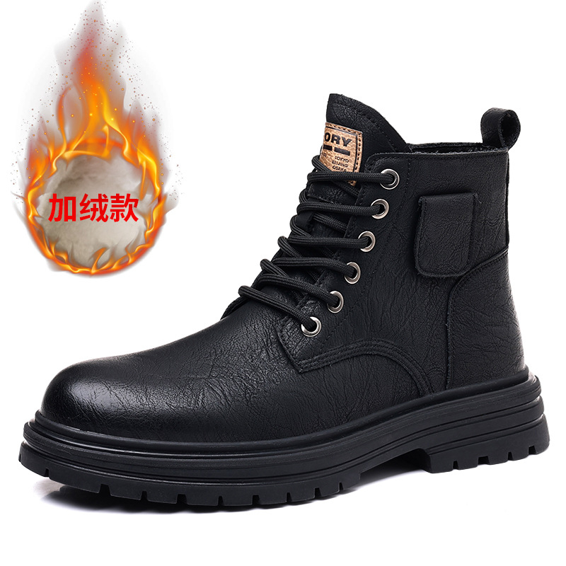 Męskie brązowe skórzane buty w – Mens Fashion Combat Boots recenzja i cena