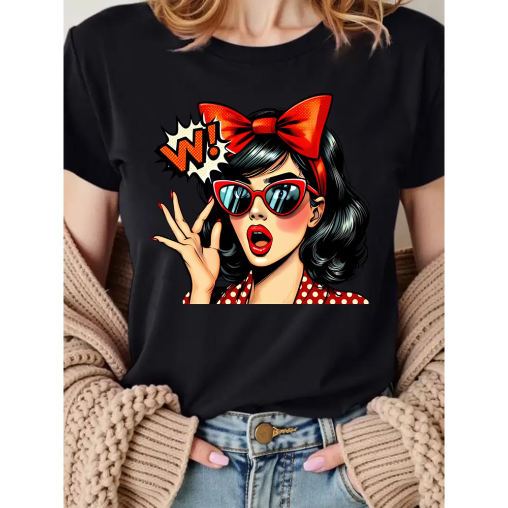 Retro koszulka z nadrukiem w s – Mens Fashion In The 50S recenzja i cena