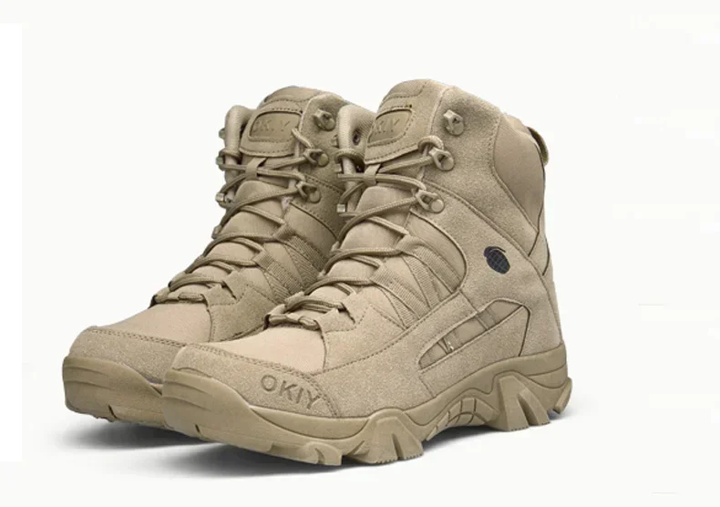 Męskie skórzane buty trekkingo – Mens Fashion Combat Boots recenzja i cena