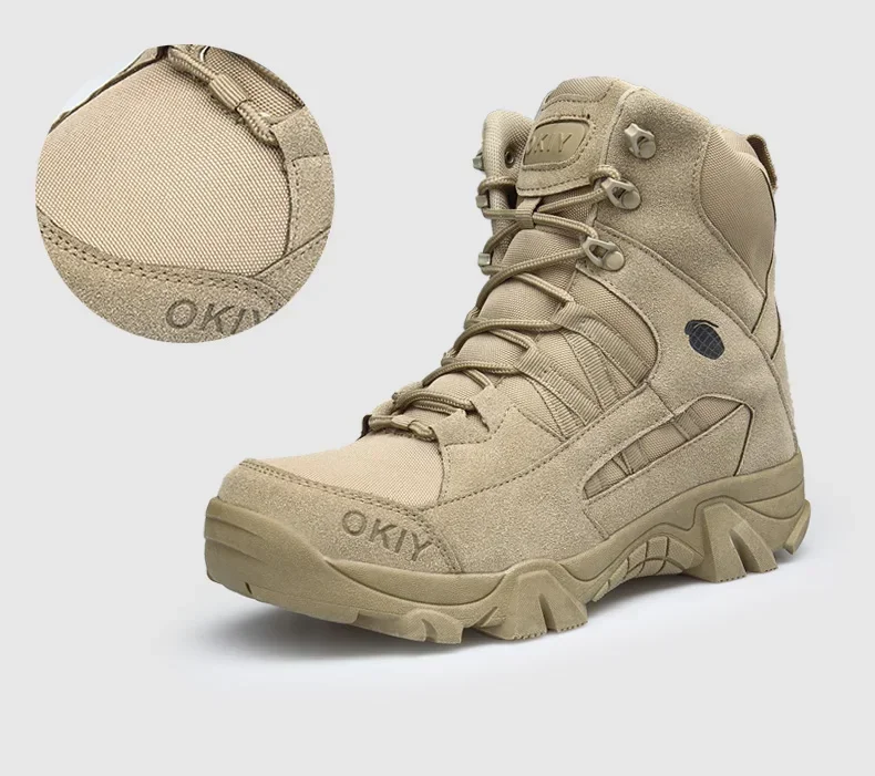 Męskie skórzane buty trekkingo – Mens Fashion Combat Boots recenzja i cena