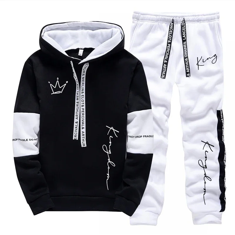 Męski zestaw: bluza z kapturem – Mens Fashion Casual Outfits recenzja i cena