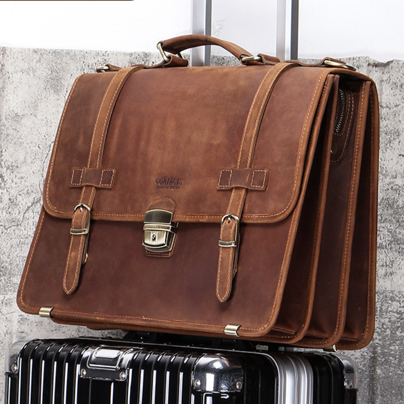 New Fashionable Leather Briefc – Mens Fashion In 40S recenzja i cena