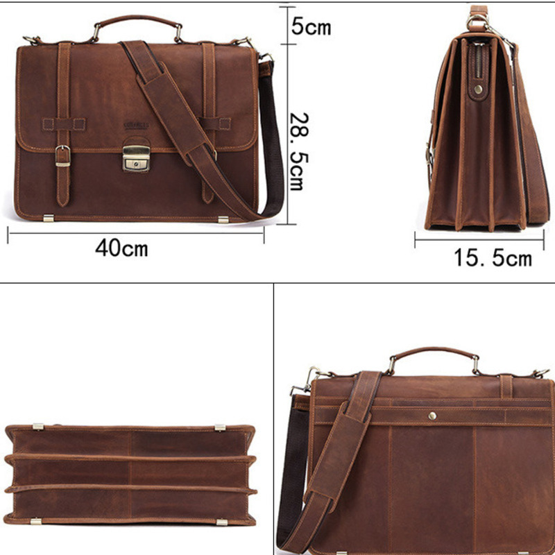 New Fashionable Leather Briefc – Mens Fashion In 40S recenzja i cena