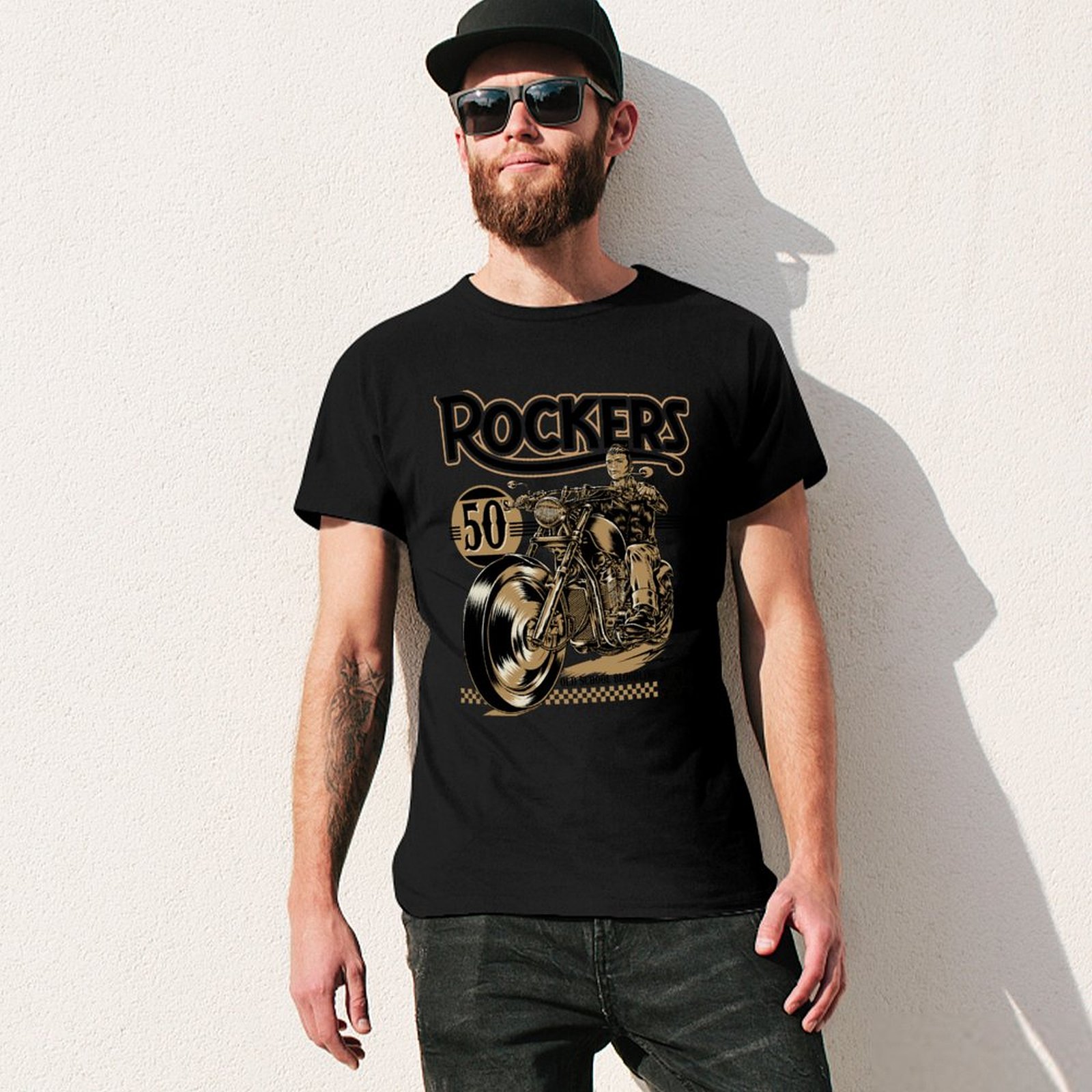 Koszulka Rockers 50s, letnia m – Mens Fashion In The 50S recenzja i cena