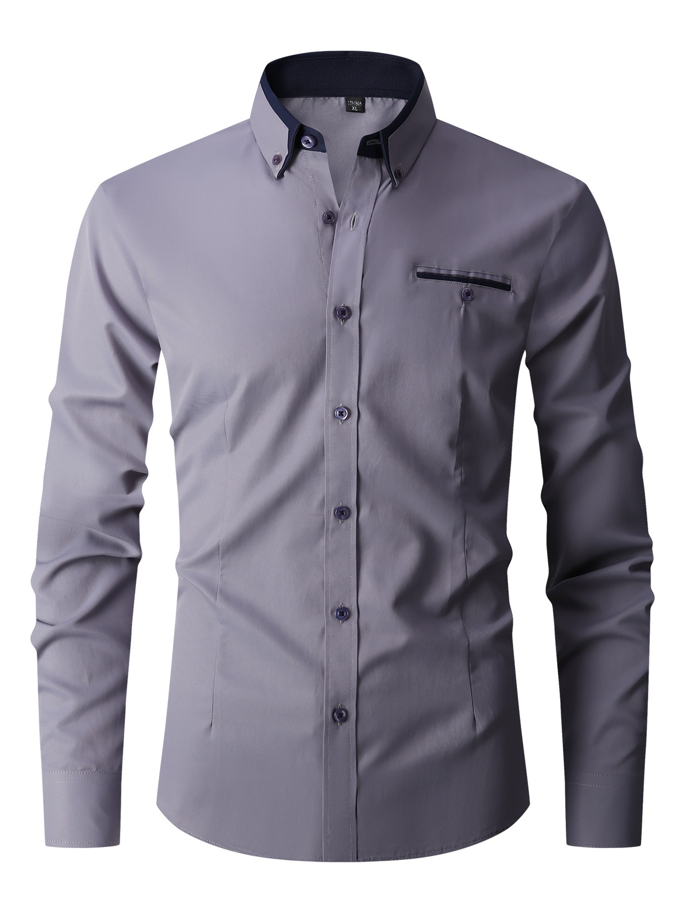 Męska koszula formalna z długi – Men'S Fashion Color recenzja i cena