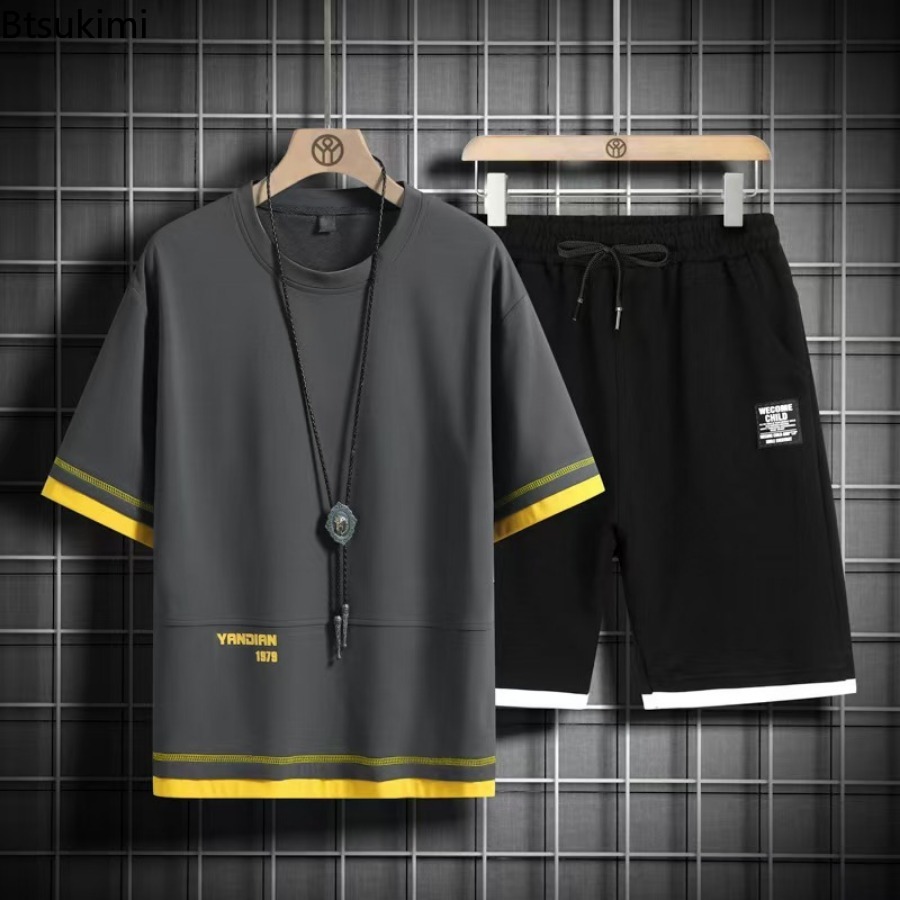 Letnie dresy męskie 2026, modn – Men'S Fashion Color recenzja i cena