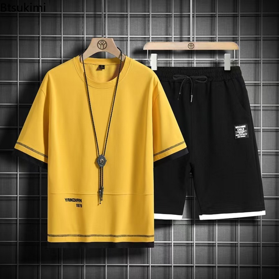 Letnie dresy męskie 2026, modn – Men'S Fashion Color recenzja i cena