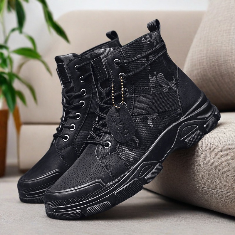 Męskie buty wojskowe do połowy – Mens Fashion Combat Boots recenzja i cena