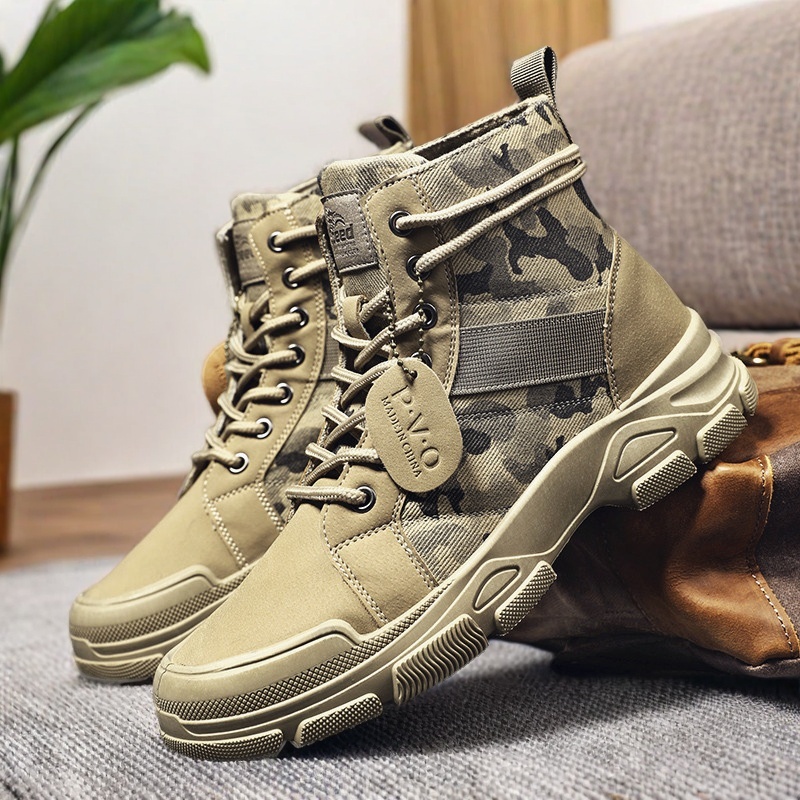 Męskie buty wojskowe do połowy – Mens Fashion Combat Boots recenzja i cena
