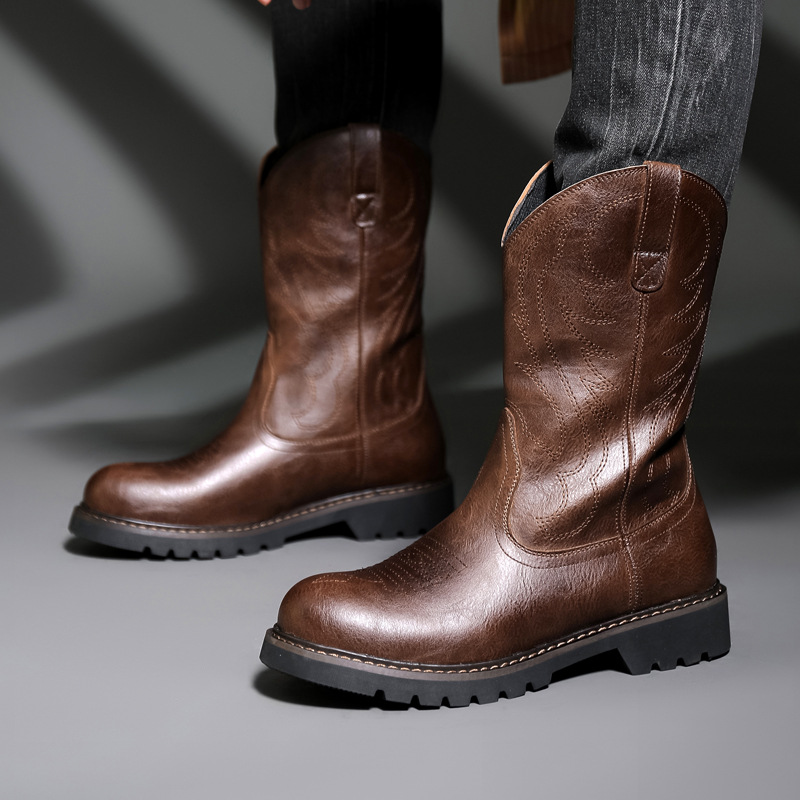 Męskie buty kowbojskie Nowe ha – Men Fashion Vintage recenzja i cena