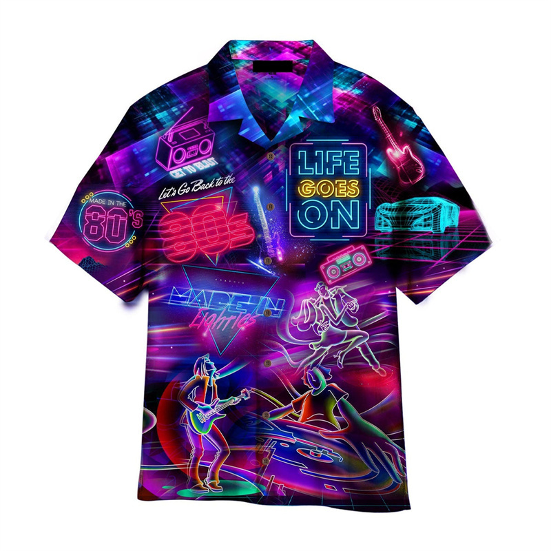 Kolorowe koszule hawajskie z n – Men'S Fashion From The 80S recenzja i cena