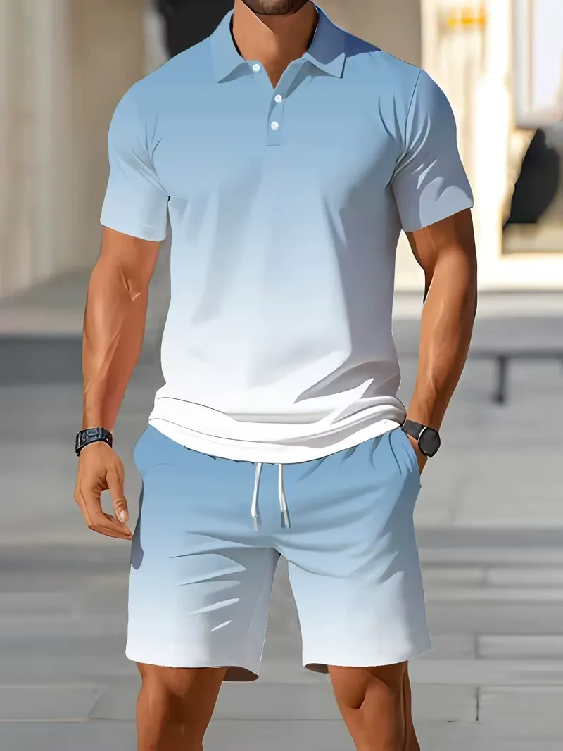 Modny letni męski garnitur z g – Men'S Fashion Color recenzja i cena