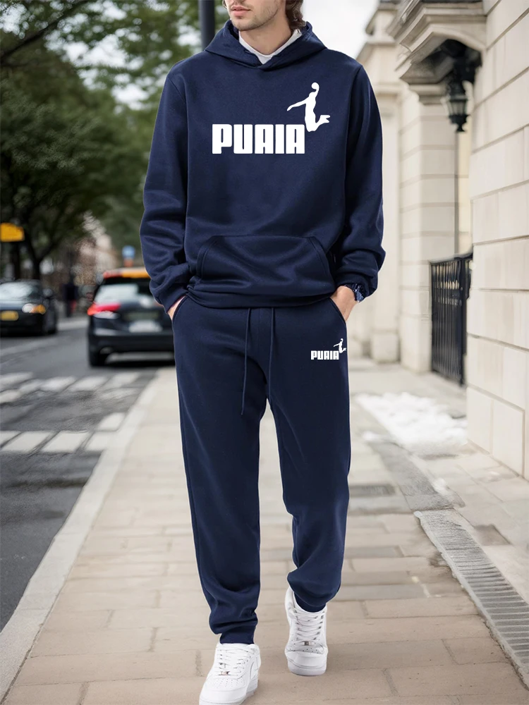 Męski Zestaw/Bluza z Kapturem/ – Mens Fashion Casual Outfits recenzja i cena