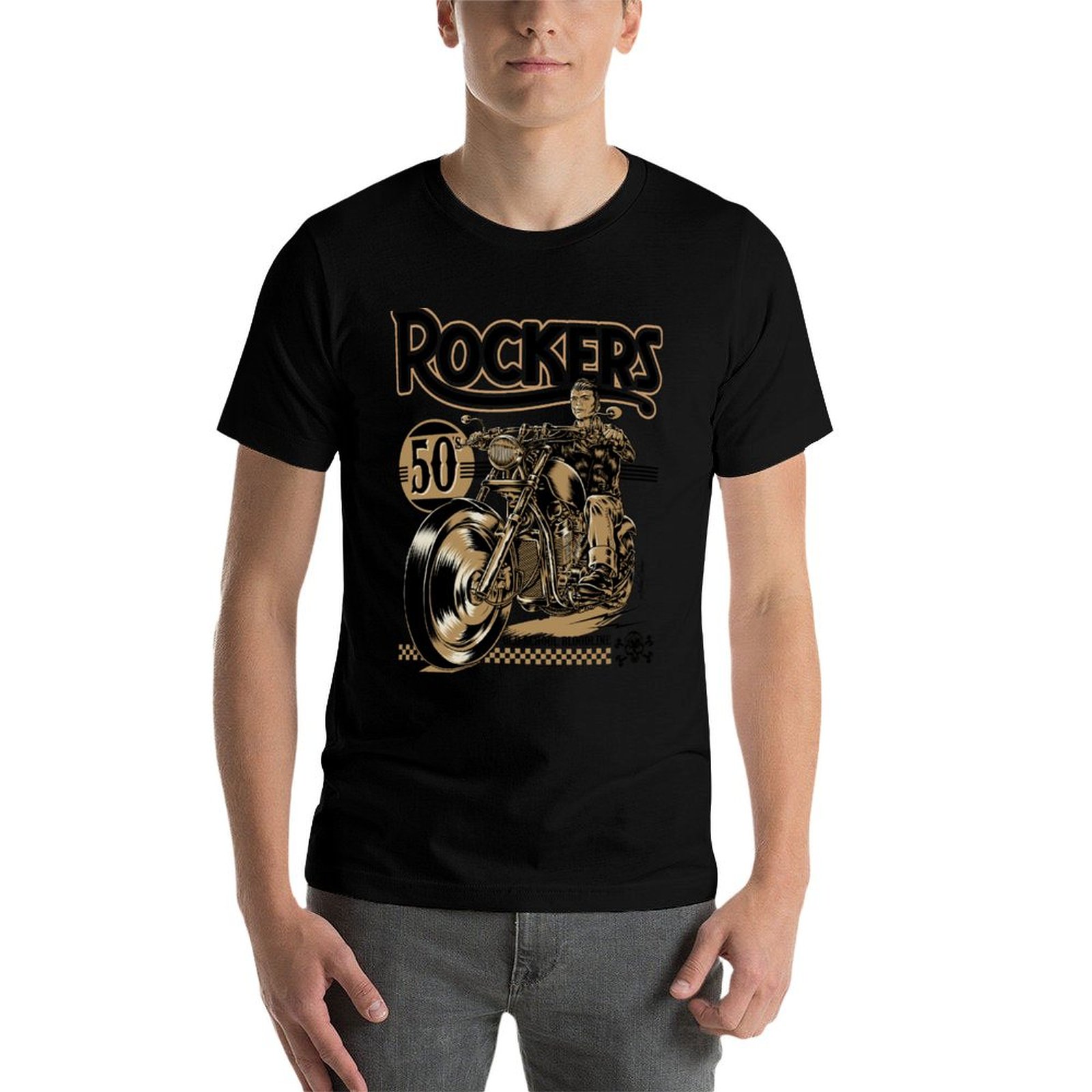 Koszulka Rockers 50s, modna, p – Mens Fashion In The 50S recenzja i cena