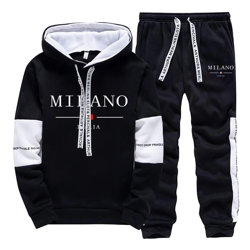 Męski Zestaw/Bluza z Kapturem/ – Mens Fashion Casual Outfits recenzja i cena