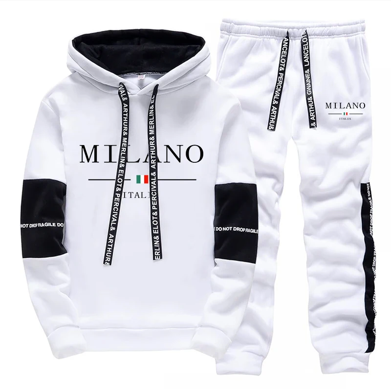Męski Zestaw/Bluza z Kapturem/ – Mens Fashion Casual Outfits recenzja i cena