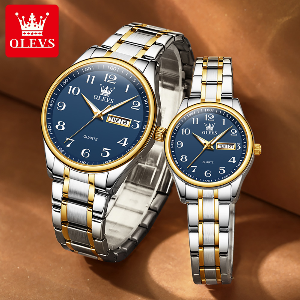 OLEVS 5567 marka para zegarki  – Mens Fashion In 40S recenzja i cena