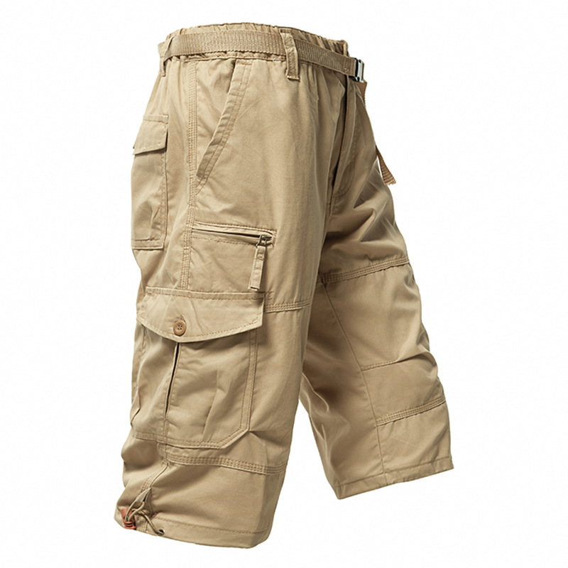 Męskie bawełniane spodnie 3/4, – Mens Fashion Cargo Pants recenzja i cena