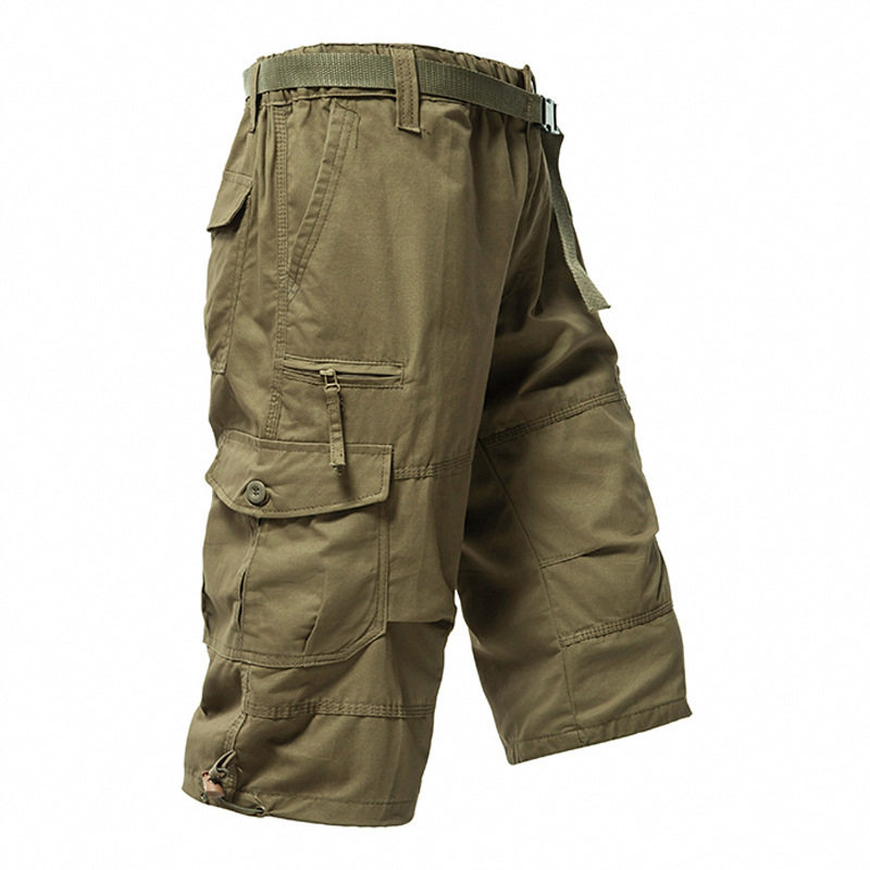 Męskie bawełniane spodnie 3/4, – Mens Fashion Cargo Pants recenzja i cena