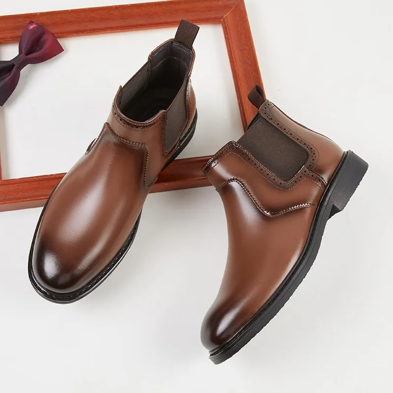 Męskie skórzane oksfordy vinta – Men Fashion Vintage recenzja i cena