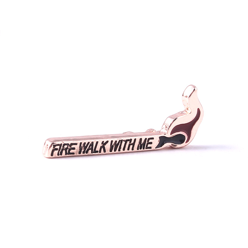 Twin Peaks Emaliowana Odznaka  – Jeans Shirt Fashion For Men recenzja i cena