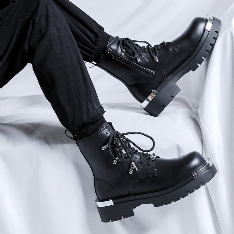 Męskie motocyklowe buty bojowe – Mens Fashion Combat Boots recenzja i cena