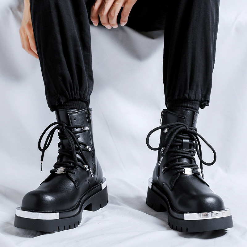 Męskie motocyklowe buty bojowe – Mens Fashion Combat Boots recenzja i cena