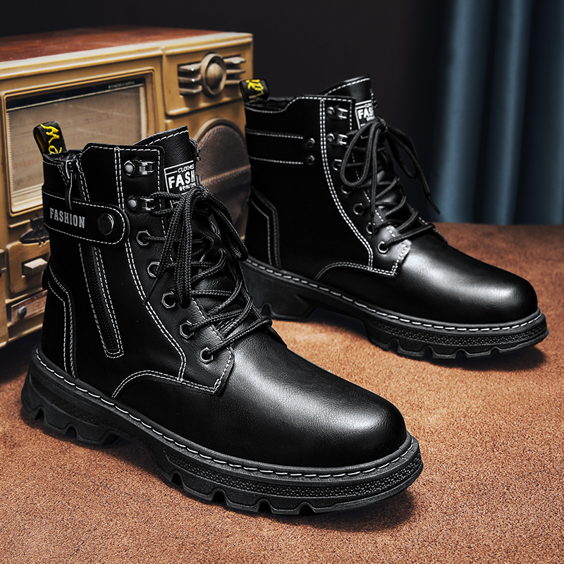 Męskie buty, modne buty ochron – Mens Fashion Combat Boots recenzja i cena