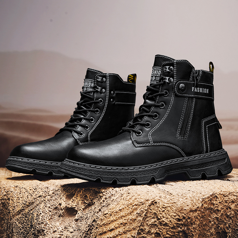 Męskie buty, modne buty ochron – Mens Fashion Combat Boots recenzja i cena