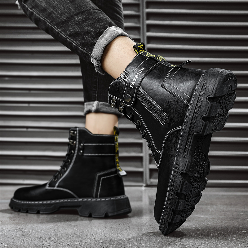 Męskie buty, modne buty ochron – Mens Fashion Combat Boots recenzja i cena